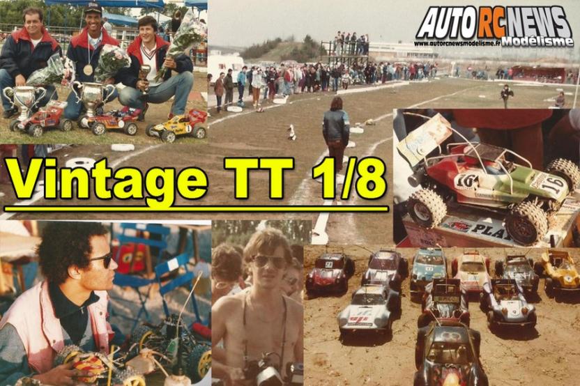photos vintage tt 1/8 thermique des années 1980 et 1990.