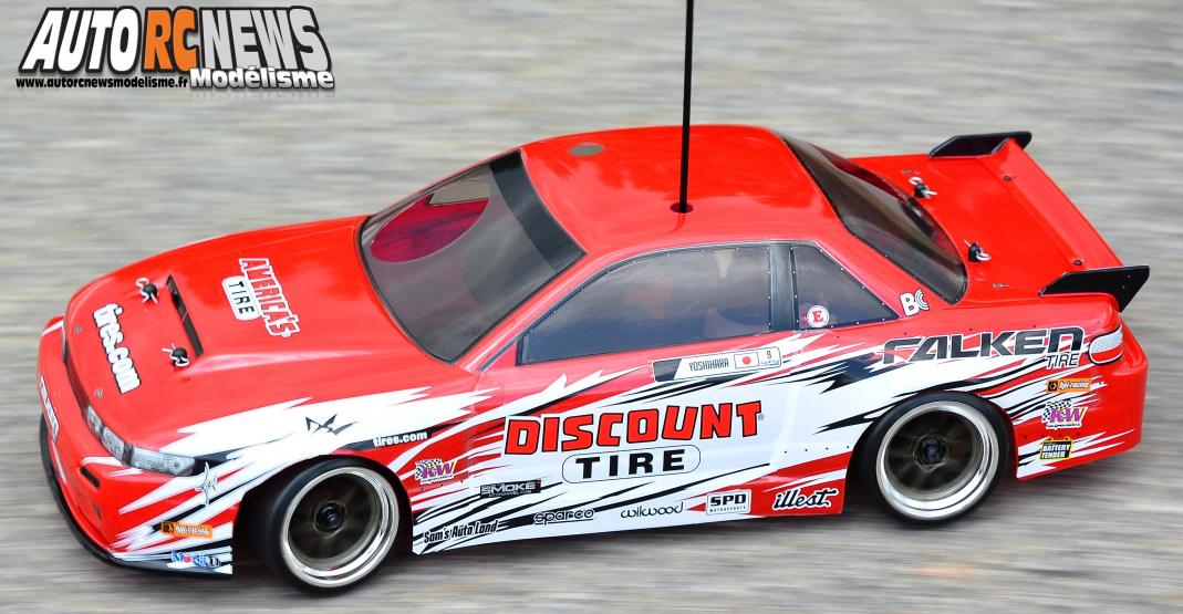 HPI Nitro RS4 3 Drift Dai Yoshihara Nissan S13 #112587 Voiture radiocommandée hpi thermique 1/10ème équipéed'un moteur thermique de 3cm3 pour faire du drift.