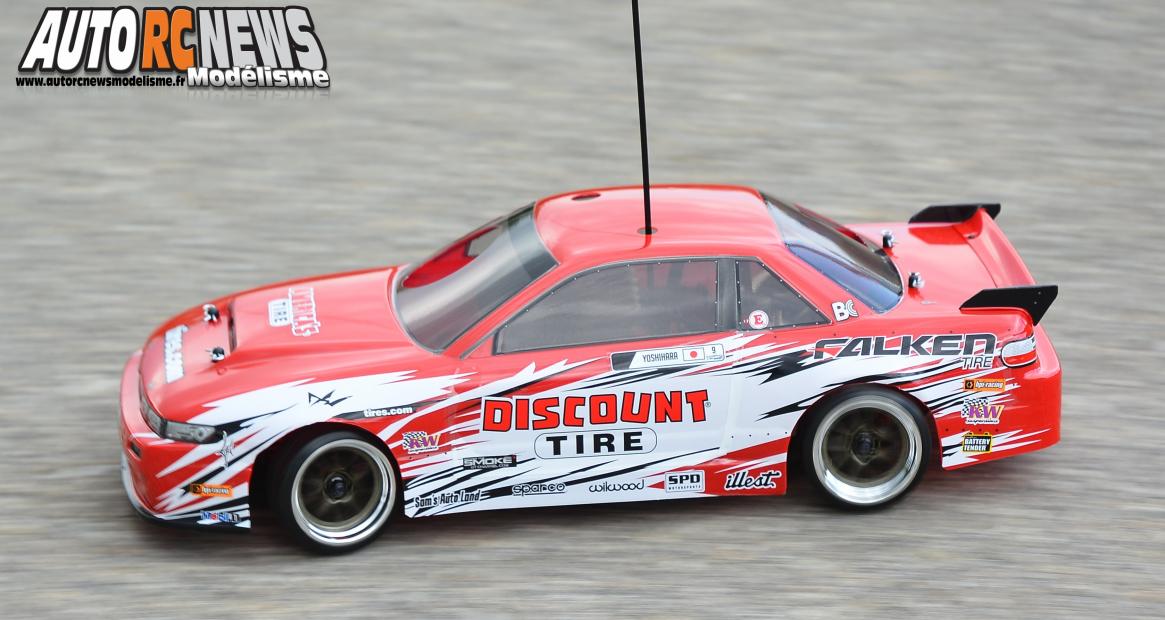 HPI Nitro RS4 3 Drift Dai Yoshihara Nissan S13 #112587 Voiture radiocommandée hpi thermique 1/10ème équipéed'un moteur thermique de 3cm3 pour faire du drift.