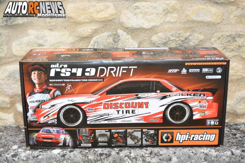 HPI Nitro RS4 3 Drift Dai Yoshihara Nissan S13 #112587 Voiture radiocommandée hpi thermique 1/10ème équipéed'un moteur thermique de 3cm3 pour faire du drift.