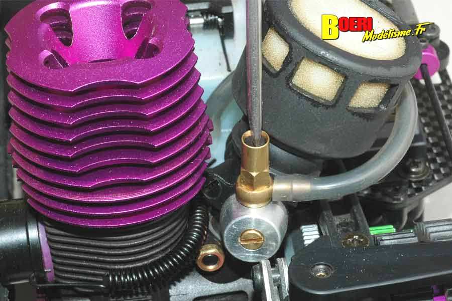 le rodage d'un moteur thermique sur une voiture radiocommandée