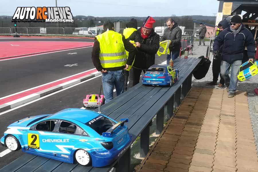 1ère cf piste 1/10 thermique thermique et gt8 à angoulême club arca16 les 23 et 24 mars 2019.