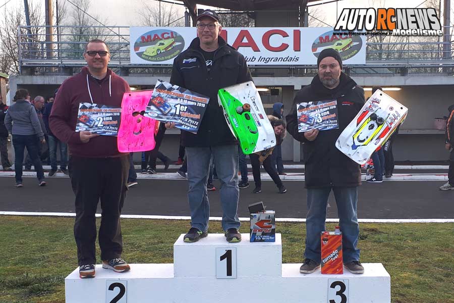 1ère cf piste 1/8 thermique 4 x 4 et brushless à ingrandes club maci les 9 et 10 mars 2019.