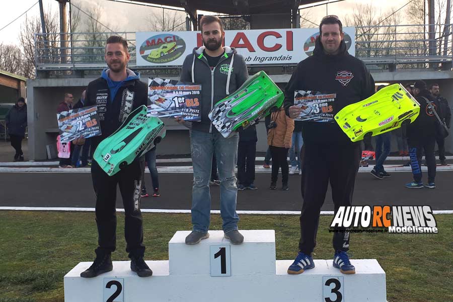 1ère cf piste 1/8 thermique 4 x 4 et brushless à ingrandes club maci les 9 et 10 mars 2019.