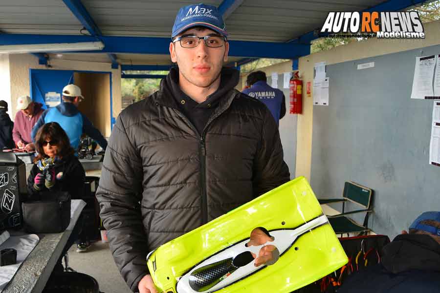 1ère cf piste 1/8ème classique et brushless à montpellier club amo les 9 et 10 mars 2019.