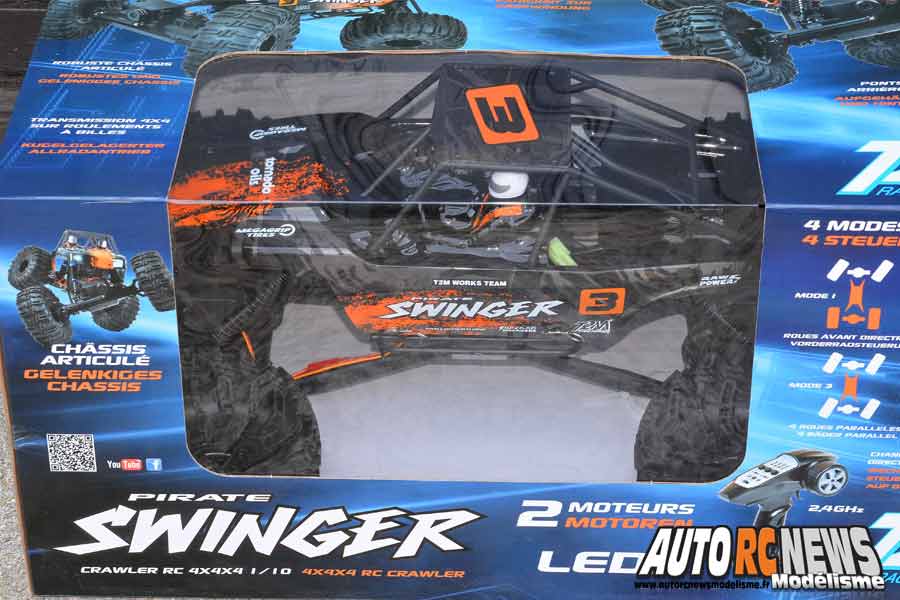 essai du t2m pirate swinger crawler 1/10 rc 4wd rtr électrique réf : t4942.