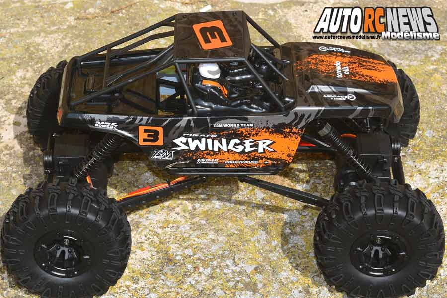 essai du t2m pirate swinger crawler 1/10 rc 4wd rtr électrique réf : t4942.