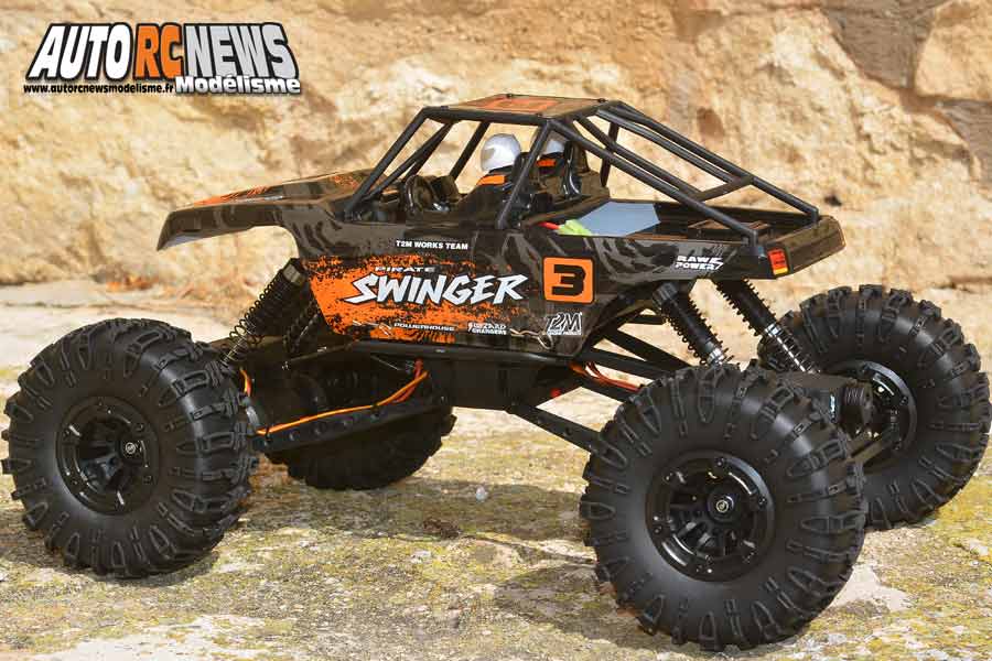 essai du t2m pirate swinger crawler 1/10 rc 4wd rtr électrique réf : t4942.