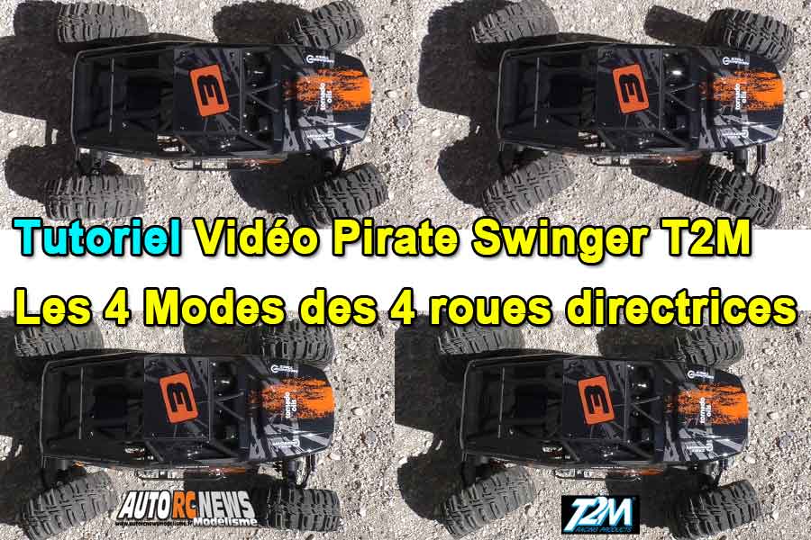 tutoriel vidéo du crawler t2m pirate swinger électrique t4942. Les 4 modes des 4 roues directrices expliqués en détail. tutoriel vidéo du crawler t2m pirate swinger électrique t4942. Les 4 modes des 4 roues directrices expliqués en détail.