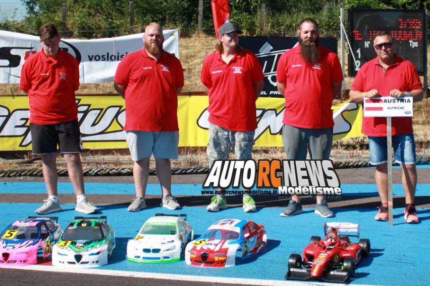championnat d'europe piste 1/5ème thermique tc et f1 à tourlaville club tmb du 9 au 14 juillet 2018.