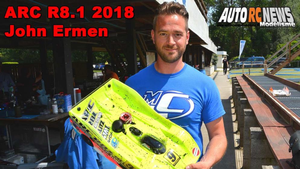 vidéo john ermen sur arc r8.1 2018 au grand prix efra piste 1/8 4 x 4 à grenoble club racg du 17 au 20 mai 2018.
