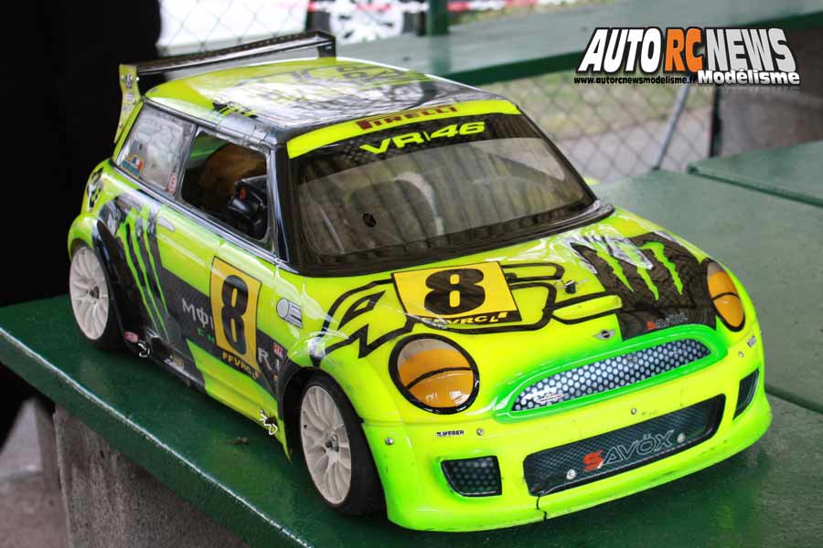 1ère cf piste 1/5 élite, ff, f1, mini cooper à lentilly club rccl les 24 et 25 mars 2018.