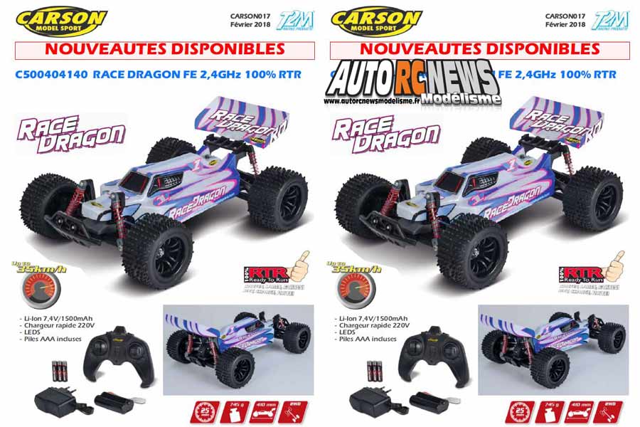 carson race dragon fe 100% rtr 1/10 réf : c500404140 dispo chez t2m à faulquemont. carson race dragon fe 100% rtr 1/10 réf : c500404140 dispo chez t2m à faulquemont.