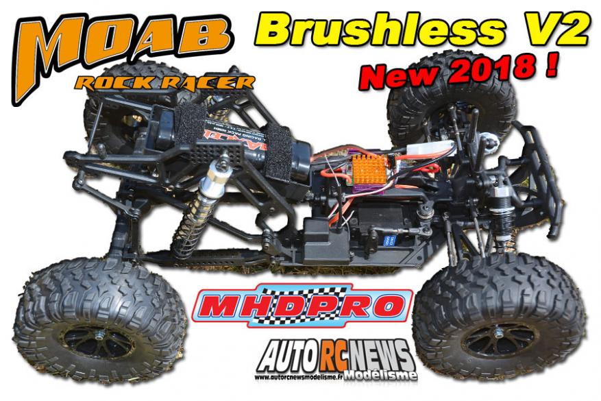 nouveau moab rock racer 1/10 brushless v2 mhdpro réf : z6000021 distribué par scientific mhd.
