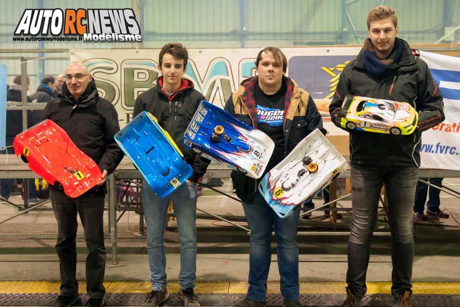17ème grand prix de saint brieuc piste 1/8 thermique 4 x 4, classique et bls et piste 1/10 du 16 au 18 février 2018.
