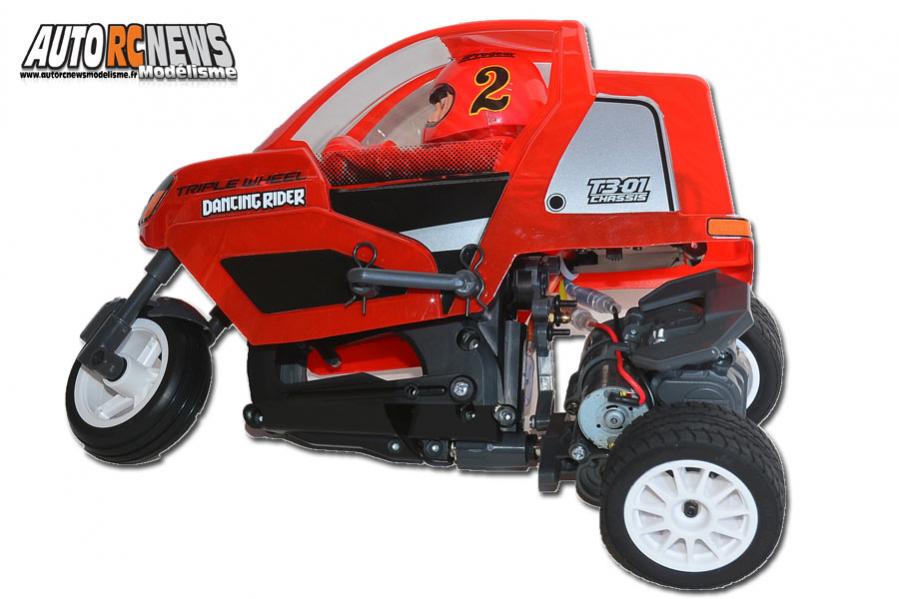 tamiya dancing rider trike 1/8 électrique réf : 57405 distribué par t2m sur base châssis t3-01