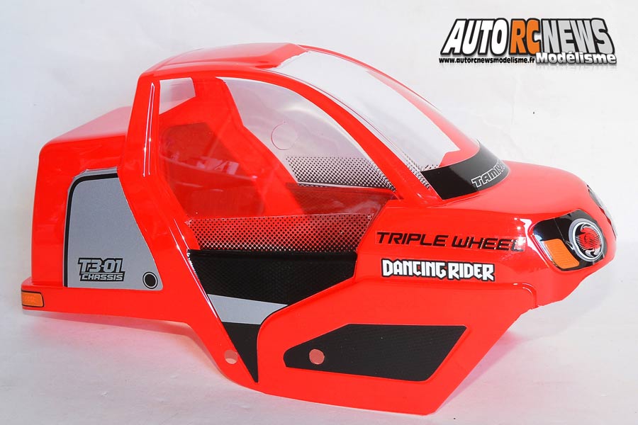 tamiya dancing rider trike 1/8 électrique réf : 57405 distribué par t2m sur base châssis t3-01