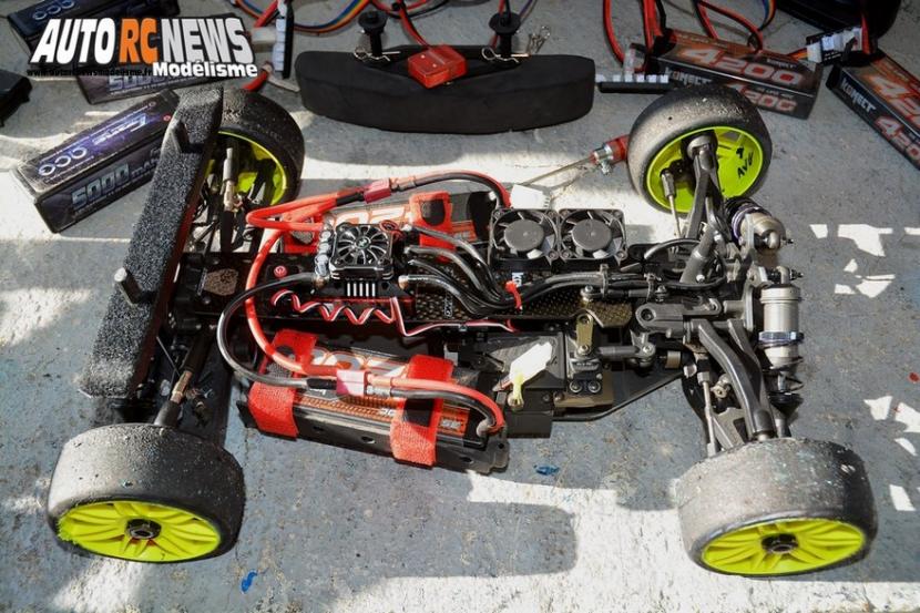 mini racing tour de provence à montpellier sur la piste amo, rallygame, db8sl et truck 1/10 brushless le 17 décembre 2017.
