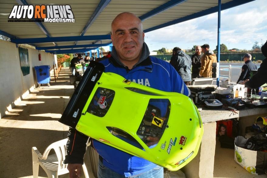 mini racing tour de provence à montpellier sur la piste amo, rallygame, db8sl et truck 1/10 brushless le 17 décembre 2017.