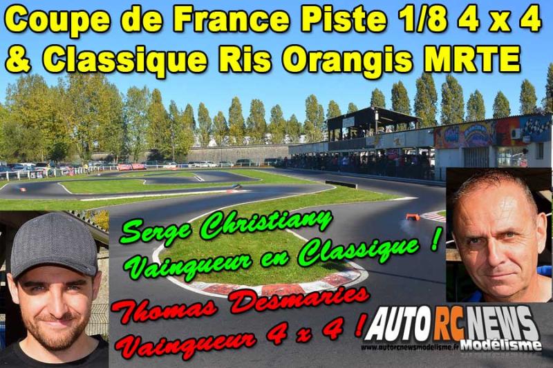 coupe de france piste 1/8 classique et 4 x 4 à ris orangis club mrte les 14 et 15 octobre 2017.