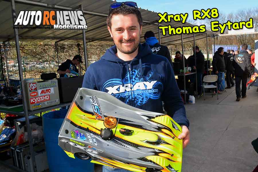 vidéo cf piste 1/8 libre marseille thomas eytard sur xray rx8 club mmm les 11 et 12 mars 2017.