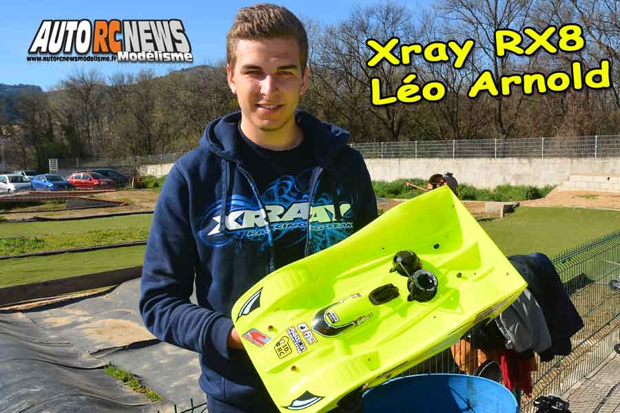 vidéo cf piste 1/8 libre marseille léo arnold sur xray rx8 club mmm les 11 et 12 mars 2017.
