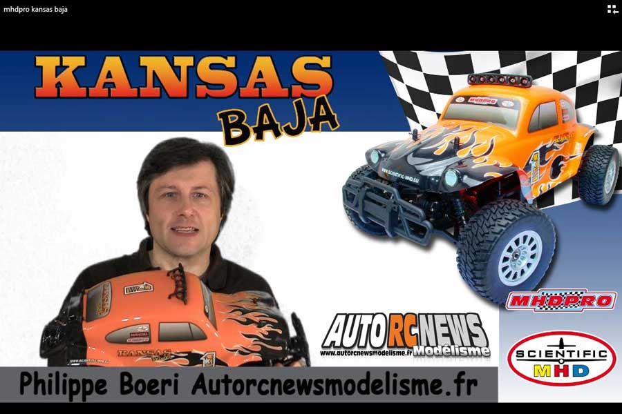 vidéo du kansas baja rtr 1/10 mhdpro brushless réf : z6000020 importé par scientific mhd à marly.