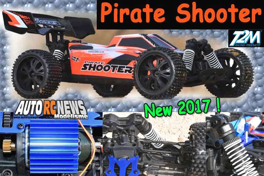 t2m pirate shooter rtr 1/10 électrique 4x4 réf : t4931 et t4931b brushed et brushless by t2m