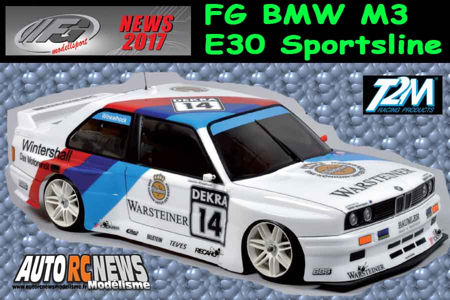 fg bmw m3 e30 sportsline 4wd 1/5 réf : 158059, 158059r et 158059e by t2m