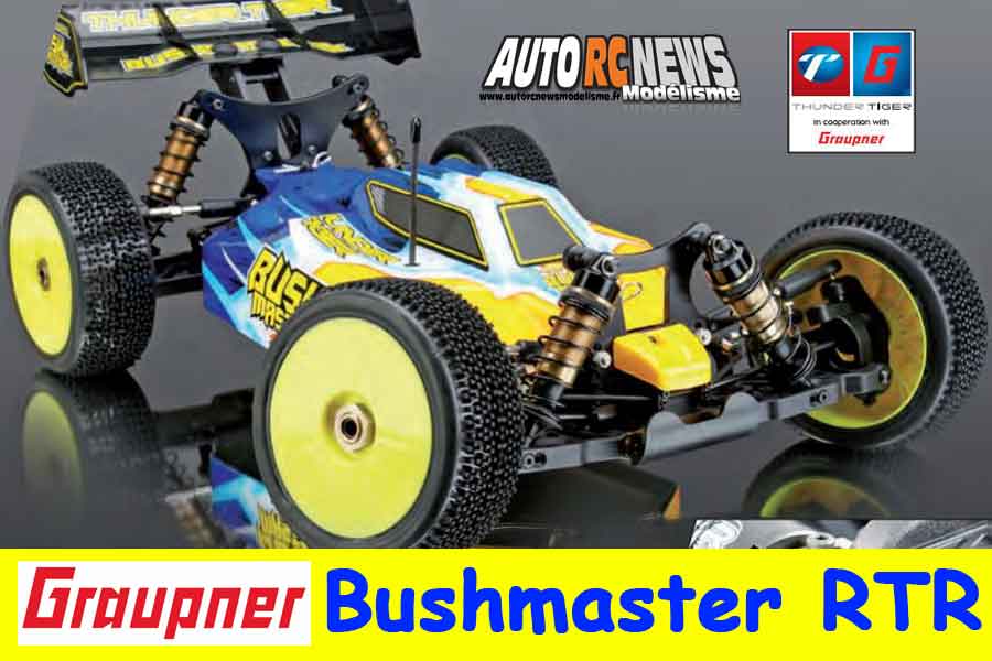 tt 1/8 brushless graupner bushmaster rtr réf : t6412-f131 tt 1/8 brushless graupner bushmaster rtr réf : t6412-f131