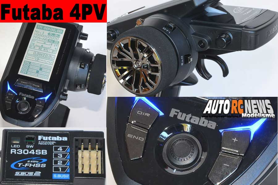 émetteur futaba 4pv en 2,4 ghz + récepteur r304sb réf : 01000030 émetteur futaba 4pv en 2,4 ghz + récepteur r304sb réf : 01000030