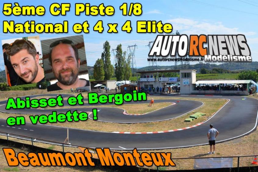 reportage 5ème cf piste 1/8ème 4 x 4 et national à beaumont monteux club bmvrc les 10 et 11 septembre 2016