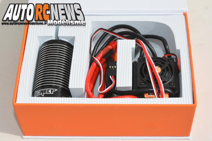 combo konect brushless 1/8 150 ampères wp + moteur 4 pôles 2050 kv distribué par imodel