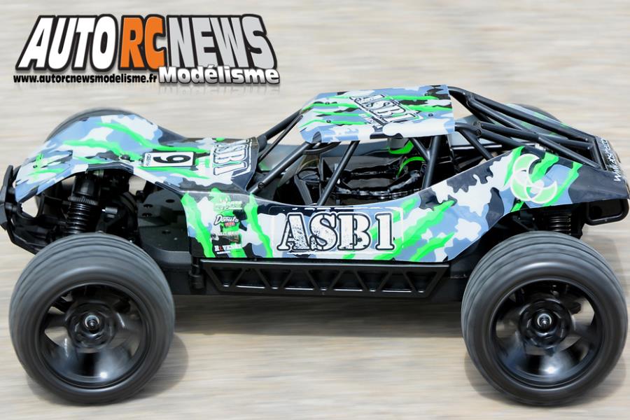 essai absima sand buggy asb1 4 wd réf : 12203 distribué par gvp racing.