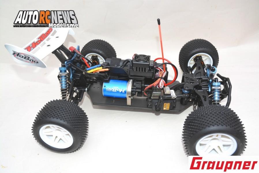 hobao hyper tt elektro truggy 1/10 brushless réf : 90183.rtr distribué par graupner.