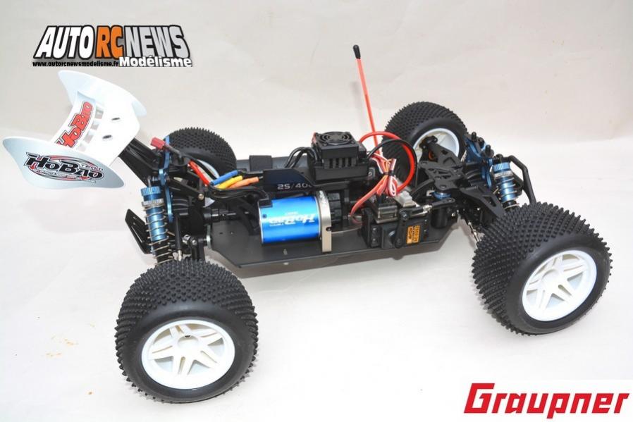 hobao hyper tt elektro truggy 1/10 brushless réf : 90183.rtr distribué par graupner.