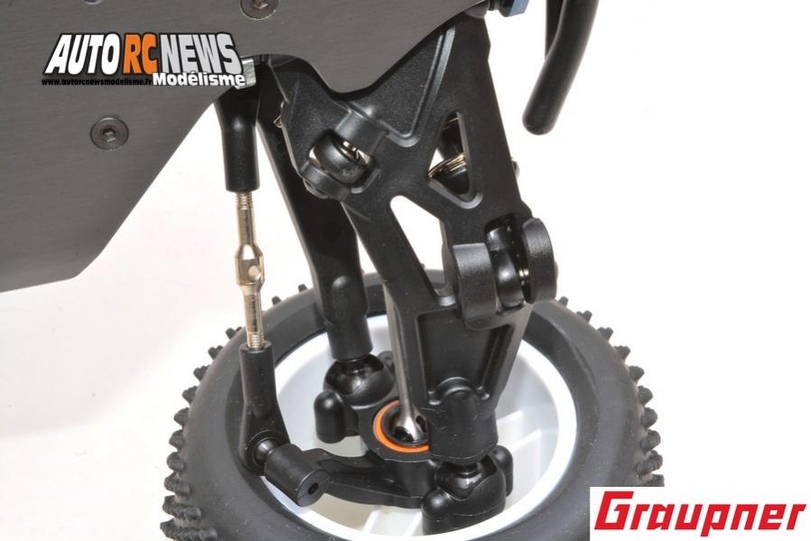 hobao hyper tt elektro truggy 1/10 brushless réf : 90183.rtr distribué par graupner.