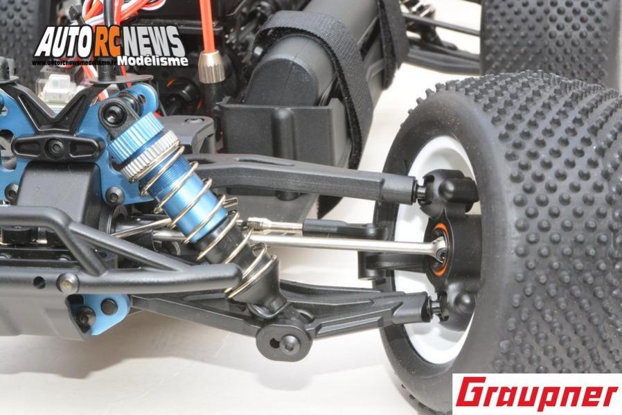 hobao hyper tt elektro truggy 1/10 brushless réf : 90183.rtr distribué par graupner.