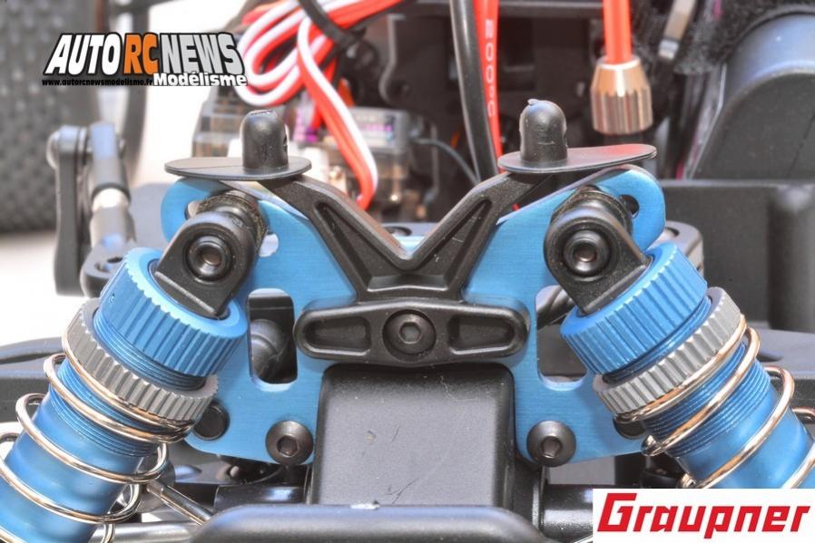 hobao hyper tt elektro truggy 1/10 brushless réf : 90183.rtr distribué par graupner.