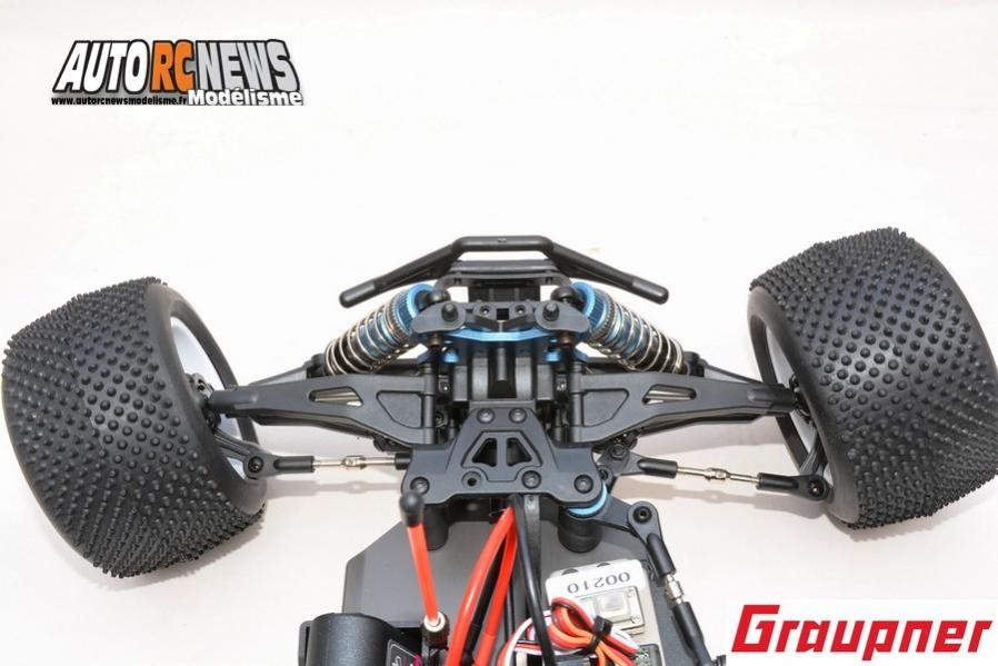 hobao hyper tt elektro truggy 1/10 brushless réf : 90183.rtr distribué par graupner.