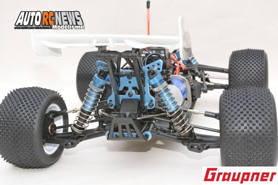 hobao hyper tt elektro truggy 1/10 brushless réf : 90183.rtr distribué par graupner.