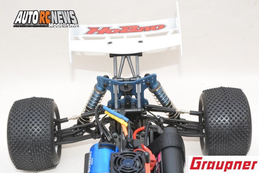 hobao hyper tt elektro truggy 1/10 brushless réf : 90183.rtr distribué par graupner.