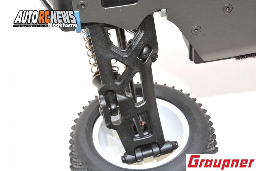 hobao hyper tt elektro truggy 1/10 brushless réf : 90183.rtr distribué par graupner.