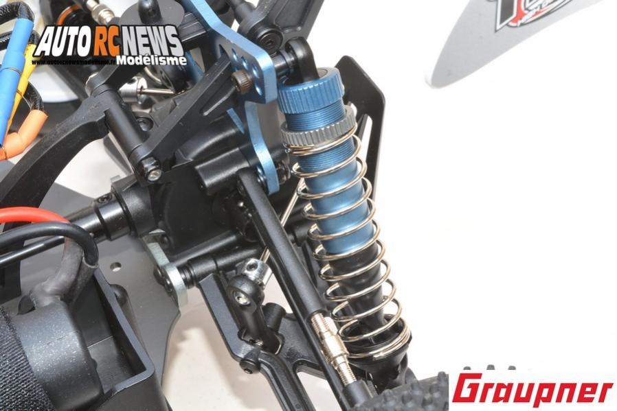 hobao hyper tt elektro truggy 1/10 brushless réf : 90183.rtr distribué par graupner.