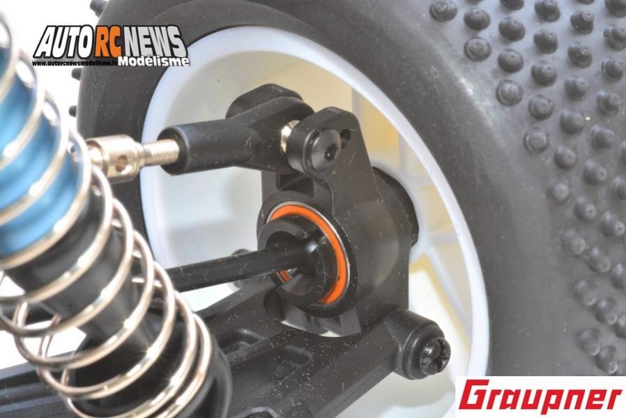 hobao hyper tt elektro truggy 1/10 brushless réf : 90183.rtr distribué par graupner.