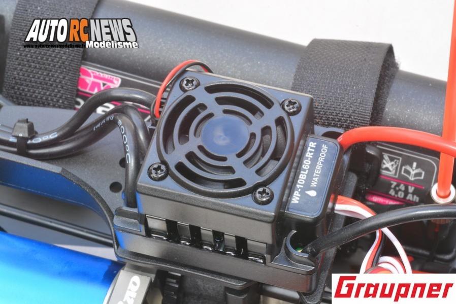 hobao hyper tt elektro truggy 1/10 brushless réf : 90183.rtr distribué par graupner.
