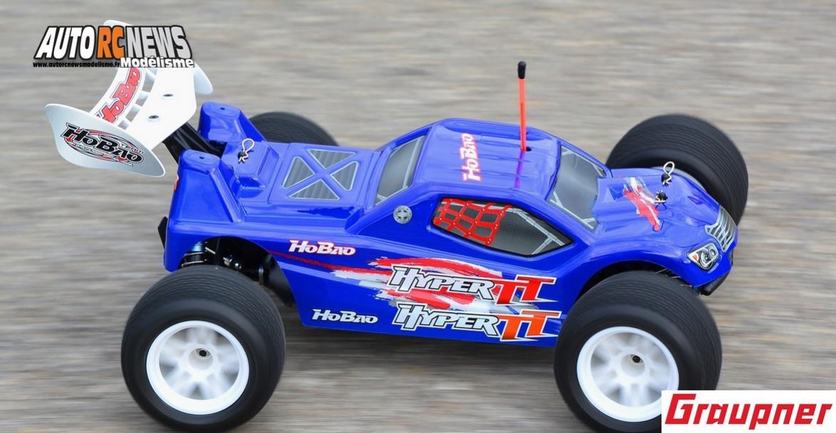 hobao hyper tt elektro truggy 1/10 brushless réf : 90183.rtr distribué par graupner.