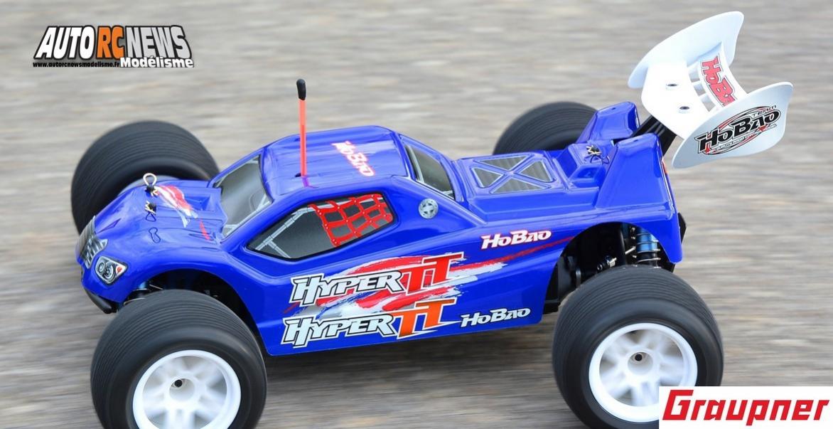 hobao hyper tt elektro truggy 1/10 brushless réf : 90183.rtr distribué par graupner.