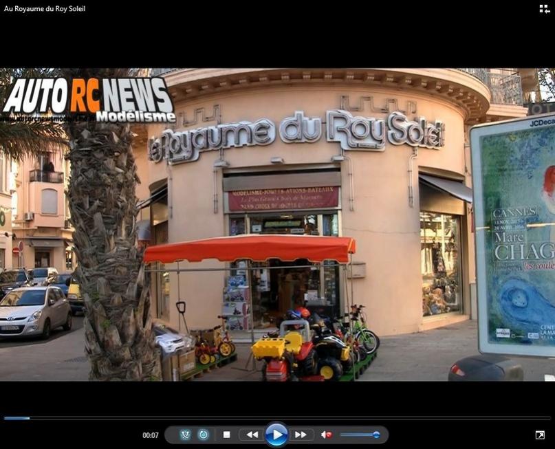 vidéo du magasin de modélisme au royaume du roy soleil à cannes.