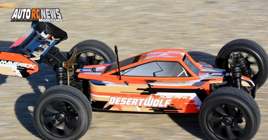 essai du maverick desertwolf brushless tt 1/8 réf : mv12901 distribué par avio et tiger